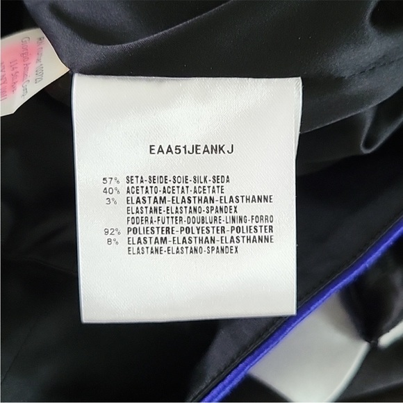 Giorgio Armani Strapless Color Block Silk Cocktail Dress - Picture 11 of 11